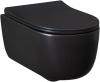 Чаша унитаза подвесная Allen Brau Priority 4.31002.31 цвет черный матовый без сиденья безободковая каскадный смыв