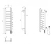 Полотенцесушитель электрический Wonzon & Woghand Bonn WW-AL4092-MB 25х80 черный