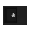 Кухонная мойка LeMark Imandra 640 9910019 64х50 цвет антрацит поверхность матовая