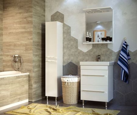 Тумба под раковину Stella Polar Ванесса SP-00000217 50х40 напольная цвет белый