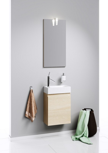 Тумба под раковину Aqwella Y Ln-MP.01.04/DS 40х22х50 подвесная цвет коричневый - фото 2