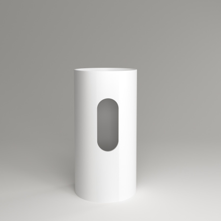 Раковина из искусственного камня Plumberia Selection Misha MISHA SOFT BO 44х44 напольная цвет белый матовый