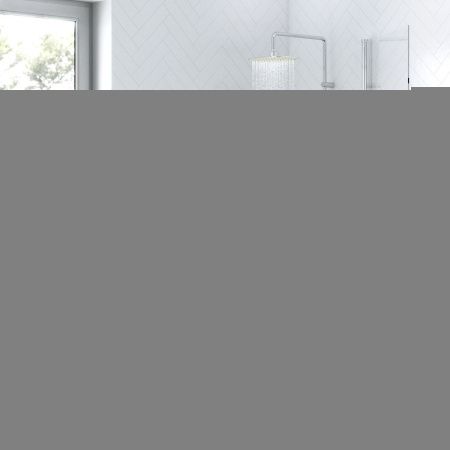 Душевая шторка на ванну Damixa Skyline DX35WBS-D080-140MT 80х140 стекло прозрачное профиль хром ориентация универсальная