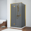 Душевой уголок Vegas-Glass AFP-Fis TUR+NOVO AFP-Fis TUR NOVO h1890 80*110 09 07 L 80х110 стекло тонированное профиль золото глянцевое без поддона