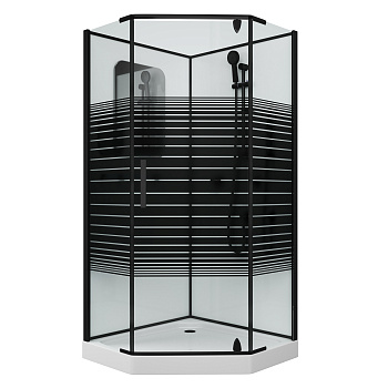 Душевая кабина Grossman Classic GR271D 90х90 трапеция без крыши ориентация универсальная