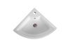 Раковина из сантехнического фарфора Aquatek AQ5166B-00 30х30 подвесная цвет белый 1 отверстие под смеситель