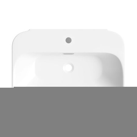 Раковина из сантехнического фарфора Wellsee Éclatant 151301000 70х50 накладная цвет белый 1 отверстие под смеситель