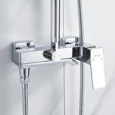 Душевая стойка Shevanik S4036 настенная цвет хром