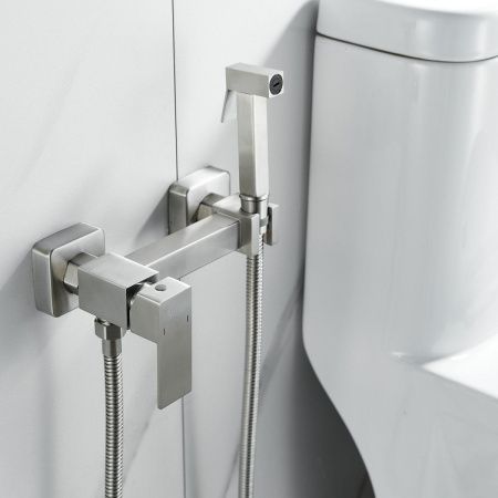 Гигиенический душ со смесителем Raffine F237L серый