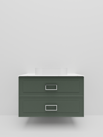 Тумба со столешницей La Fenice CUBO TWIN NFNC-01-CUB-G-100-2-3-GG 100х50 подвесная цвет синий/серый