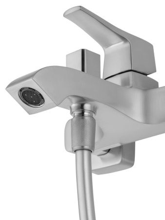Смеситель для ванны и душа Wonzon & Woghand FLEX WW-88037072-BN настенный никель