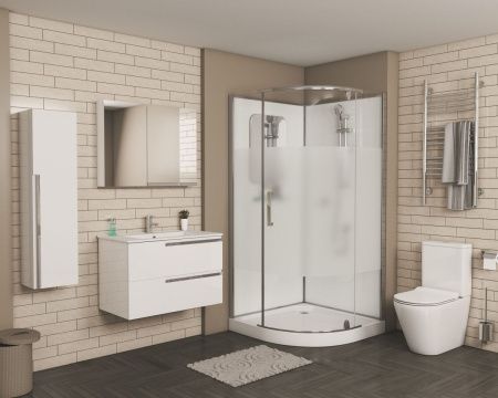 Душевая кабина Grossman Classic GR170 100х100 четверть круга без крыши ориентация универсальная