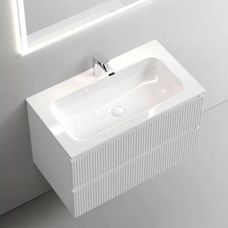 Тумба под раковину Sancos SNOB T SNT80W 80х40 подвесная цвет белый