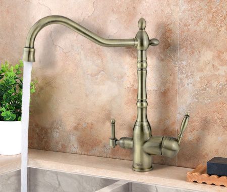 Смеситель для кухни Esko FLORENCE FR 519 Br на мойку бронза