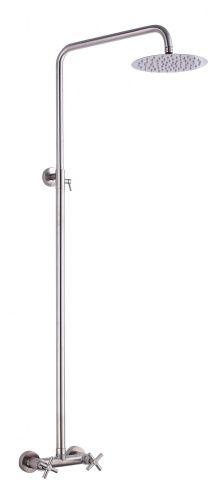 Душевая стойка Fmark FS8405 настенная цвет сатин - фото 2