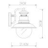 Уличный настенный светильник Arte Lamp AMSTERDAM (АМСТЕРДАМ) A1523AL-1BN