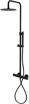 Душевая стойка Paffoni Birillo ZCOL638LIQNO настенная цвет черный с термостатом