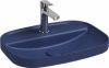 Раковина керамическая Allen Brau Fantasy 4.11034.ID 60х40 накладная цвет синий 1 отверстие под смеситель