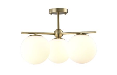 Люстра на штанге Crystal Lux Feliz (Фелиз) FELIZ SP-PL3 BRONZE/WHITE
