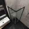 Душевой уголок Тритон Фикс-Блэк Щ0000067440 90х90 стекло прозрачное профиль черный без поддона