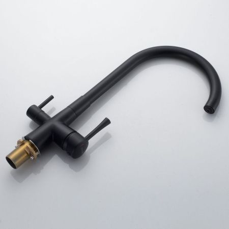 Смеситель для кухни Shevanik S428H на мойку черный