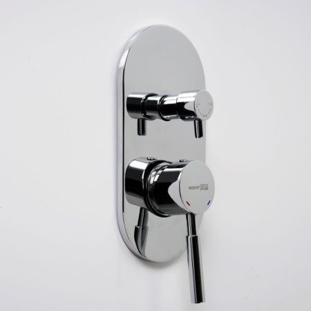 Смеситель для ванны и душа Wasserkraft Main 4100 4141 встраиваемый в стену хром