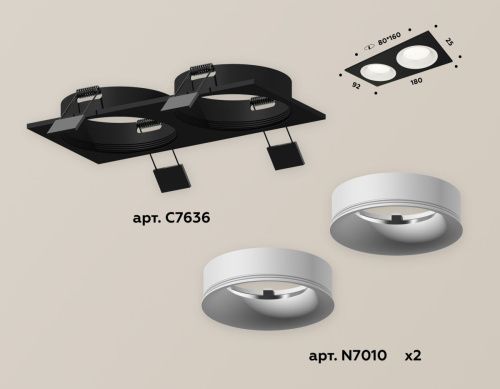 Светильник встраиваемый Ambrella Light Techno (Тецхно) XC7636001 - фото 2