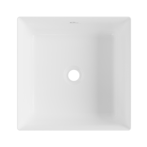 Раковина акриловая Wellsee Pure BY Wellsee 230711000 40х40 напольная цвет белый глянцевый без отверстий под смеситель - фото 3