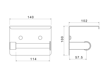 Бумагодержатель Aquatek ЕВРОПА AQ4939MB