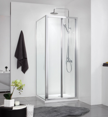 Душевой уголок Azario Toronto AZ-NAA1432B 1000 90х90 стекло прозрачное профиль серебро без поддона