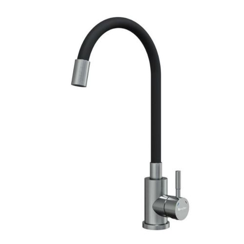 Смеситель для кухни Knotlor STREAMLINE SS-02 на мойку нержавеющая сталь - фото 2