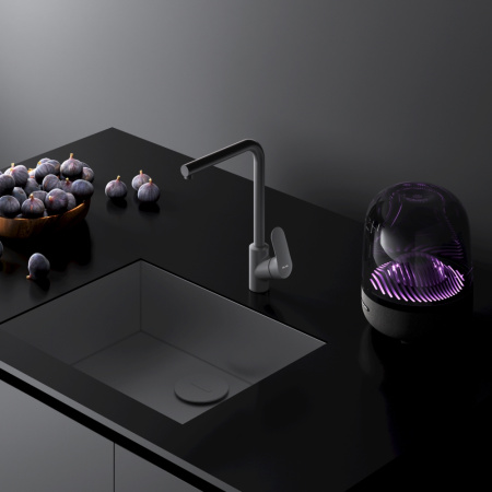 Смеситель для кухни Am.Pm Like F8005022 на раковину/на столешницу черный без термостата