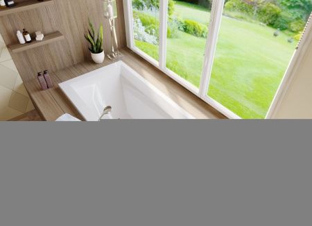 Ванна из литьевго мрамора Эстет Стелла ФР-00014624 180х80 пристенная прямоугольная