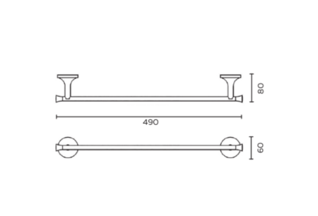 Полотенцедержатель AltroBagno Corposso AltroBagnoCorposo081310Cr
