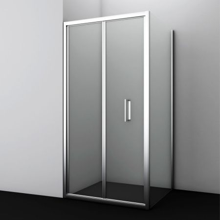 Душевой уголок Wasserkraft 78F22 100х90 стекло прозрачное профиль хром без поддона