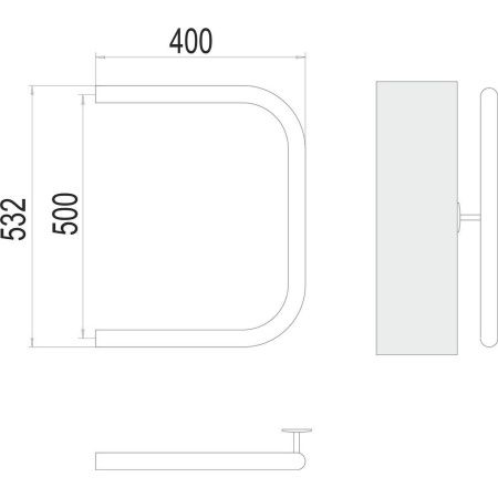 Полотенцесушитель водяной Terminus 4620768881459 40х55 хром