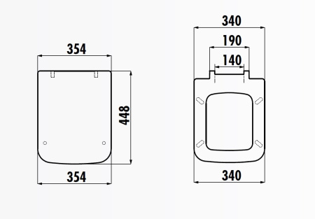 Крышка сиденье для унитаза Creavit Bene KC0503.01.0000E