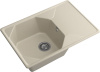 Кухонная мойка Granfest Unique U-740L топаз 74х50 цвет серый поверхность матовая