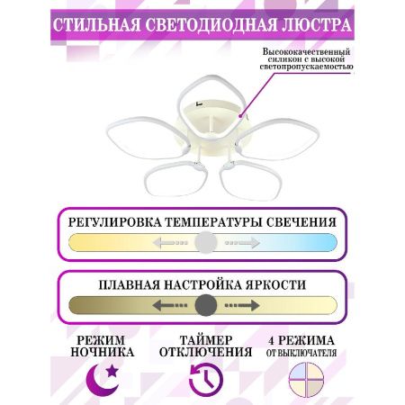 Люстра потолочная Natali Kovaltseva Perfekt (Перфект) LED LAMPS 81210