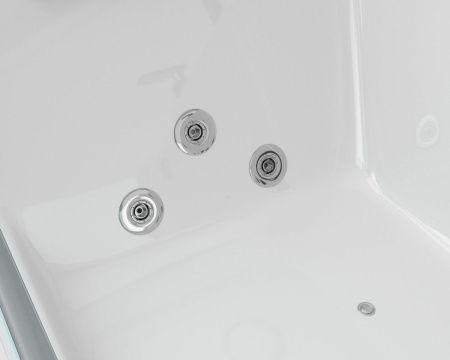 Ванна акриловая Grossman GR-17000R 170х80 пристенная асимметричная с ножками