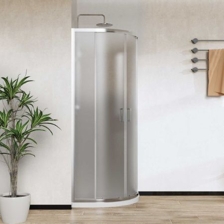 Душевой уголок Vincea City VSQ-5CT900MT 90х90 стекло текстурное профиль хром без поддона