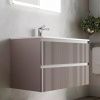 Тумба под раковину Sancos SNOB R SNR100SM 100х40 подвесная цвет бежевый