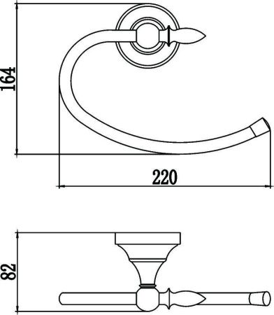 Полотенцедержатель Savol S-06860B