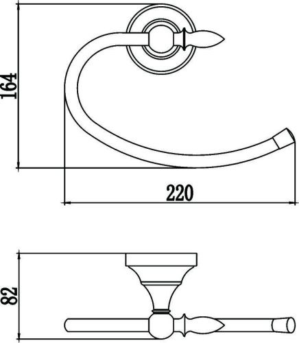 Полотенцедержатель Savol S-06860B - фото 2