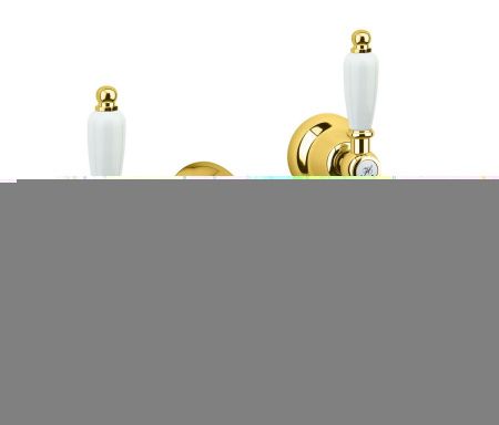 Смеситель для раковины Fiore 02OO0636 настенный золото