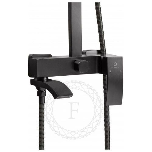 Душевая стойка Filarete FL2010BG настенная цвет графит - фото 5