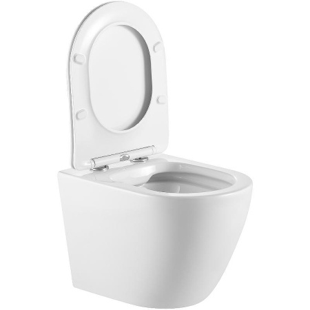 Унитаз подвесной Тритон Verso Щ0000057973 белый с сиденьем микролифт безободковый каскадный смыв