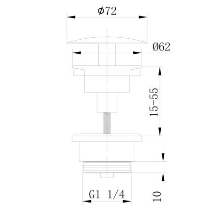 Донный клапан ABBER AF0012G