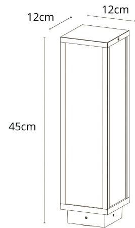 Ландшафтный светильник Arte Lamp Pot (Пот) A1631PA-1BK