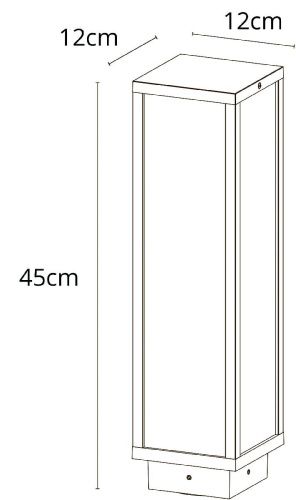 Ландшафтный светильник Arte Lamp Pot (Пот) A1631PA-1BK - фото 3